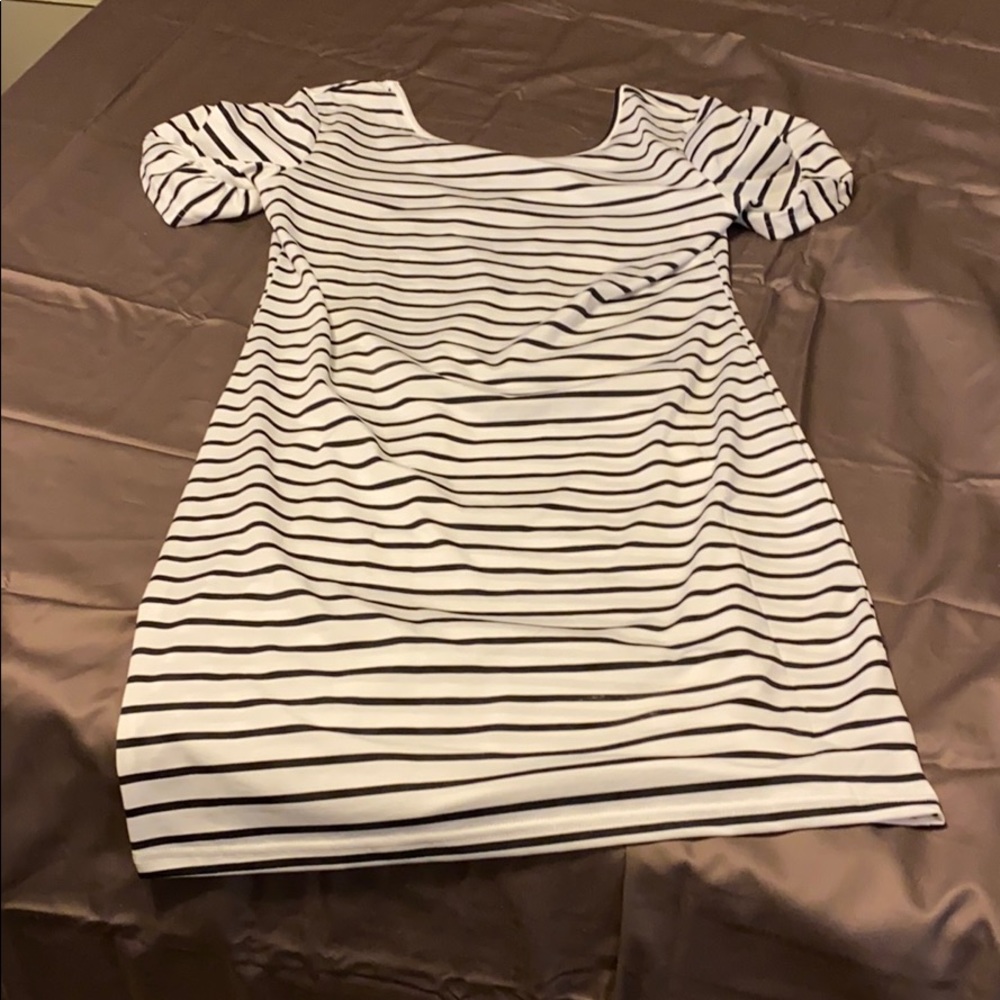 Black stripped dress